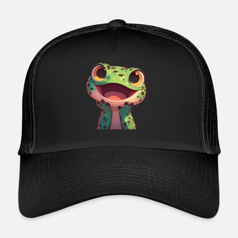 Eidechsen Eidechse - Trucker Cap - Schwarz/Schwarz
