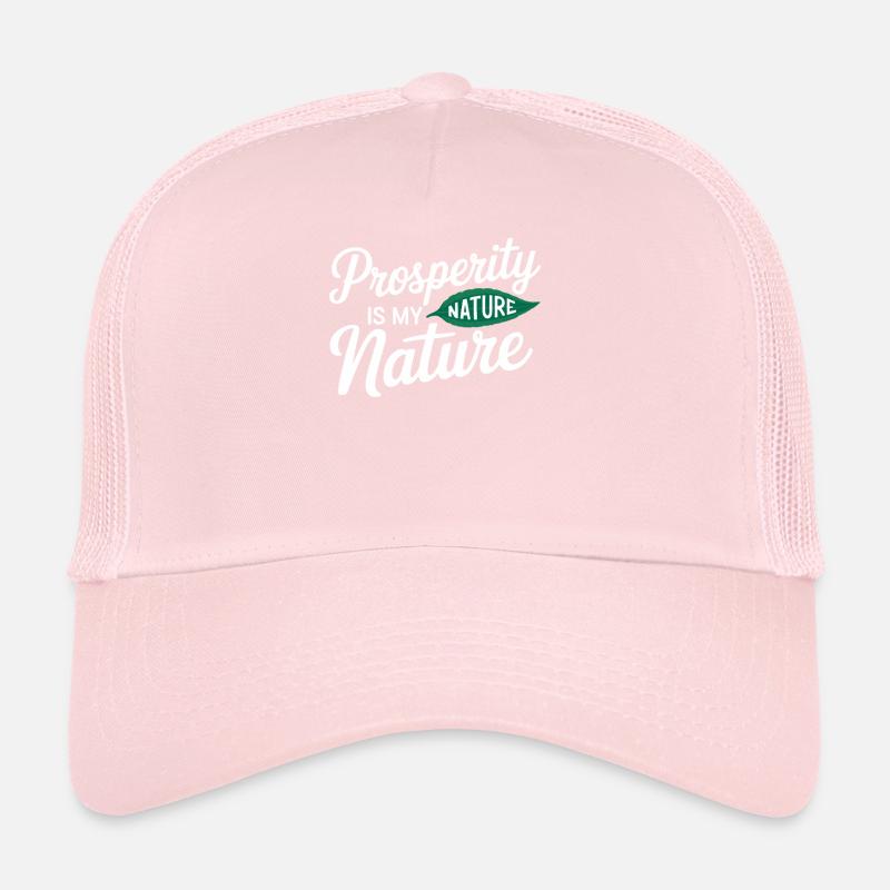 Manifestation de la prospérité Citation Nature Casquette trucker 