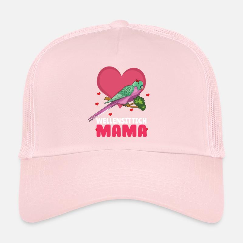 Maman perruche aimant les amis perroquets Casquette trucker 