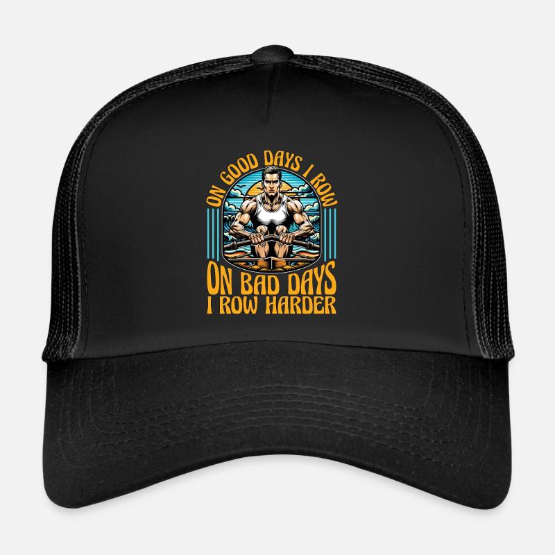 Water Rowing On Good Days I Row Loves Boating Trucker Cap
