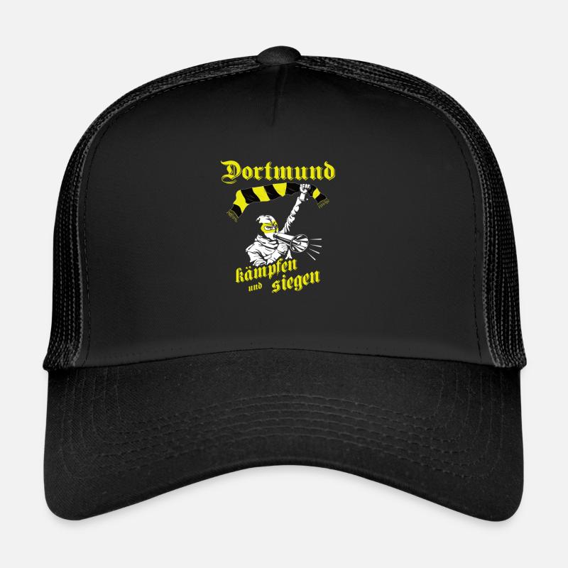 Dortmund kämpfen und siegen No II - Trucker Cap - Schwarz/Schwarz