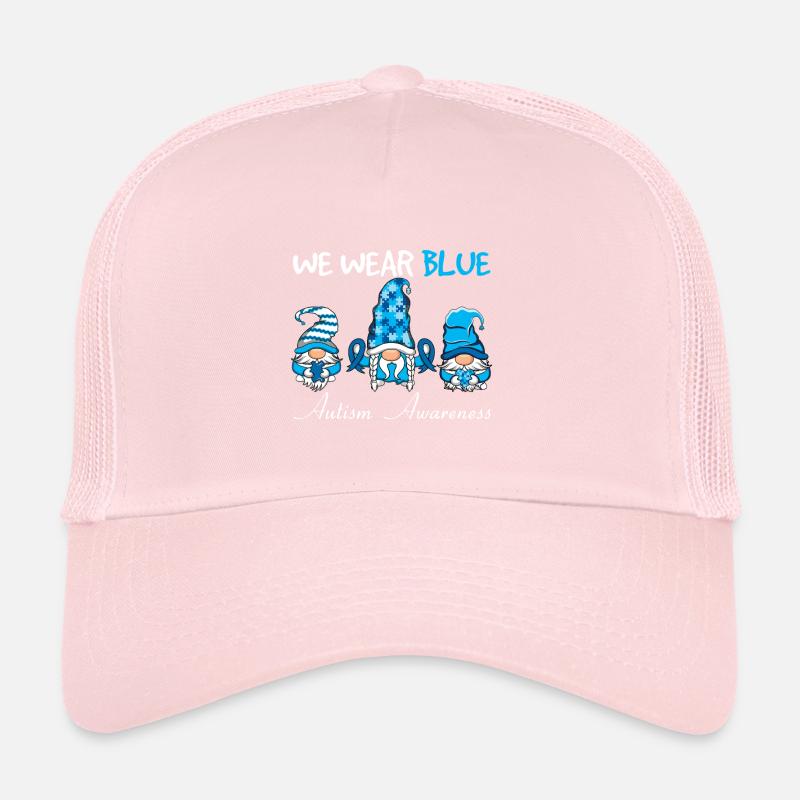 Autisme Nous Portons Conscience Gnome Bleu Casquette trucker 