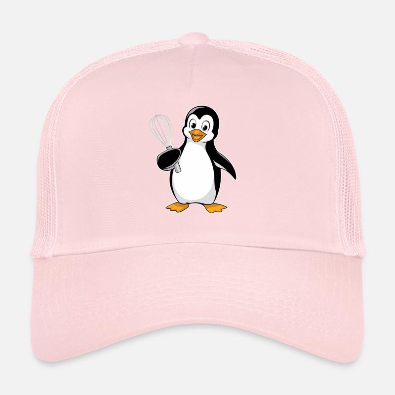 Pingouin joyeux avec fouet pour Casquette trucker 