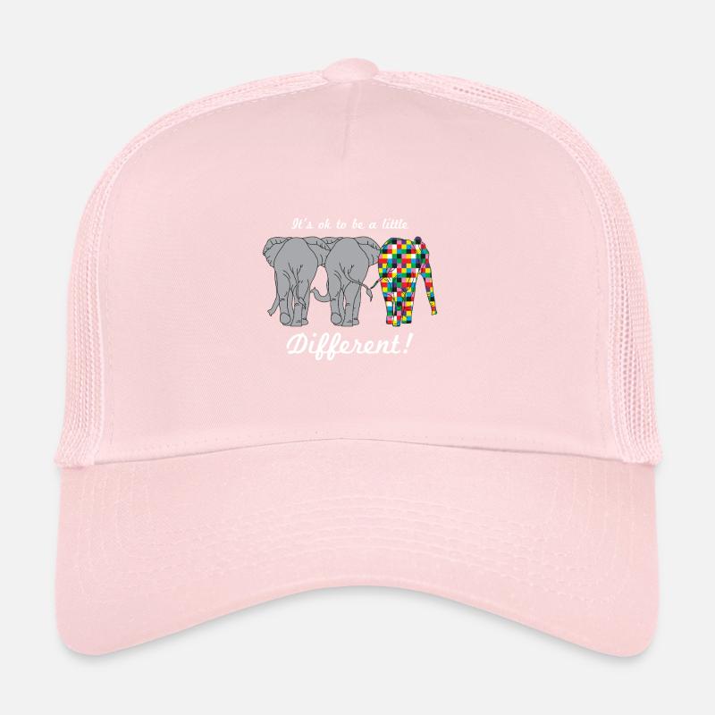 L’autisme est différent, c’est bien les éléphants Casquette trucker 