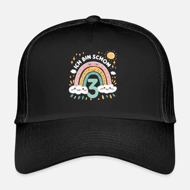 Chemise 3ème anniversaire Rainbow Cloud Casquette trucker 