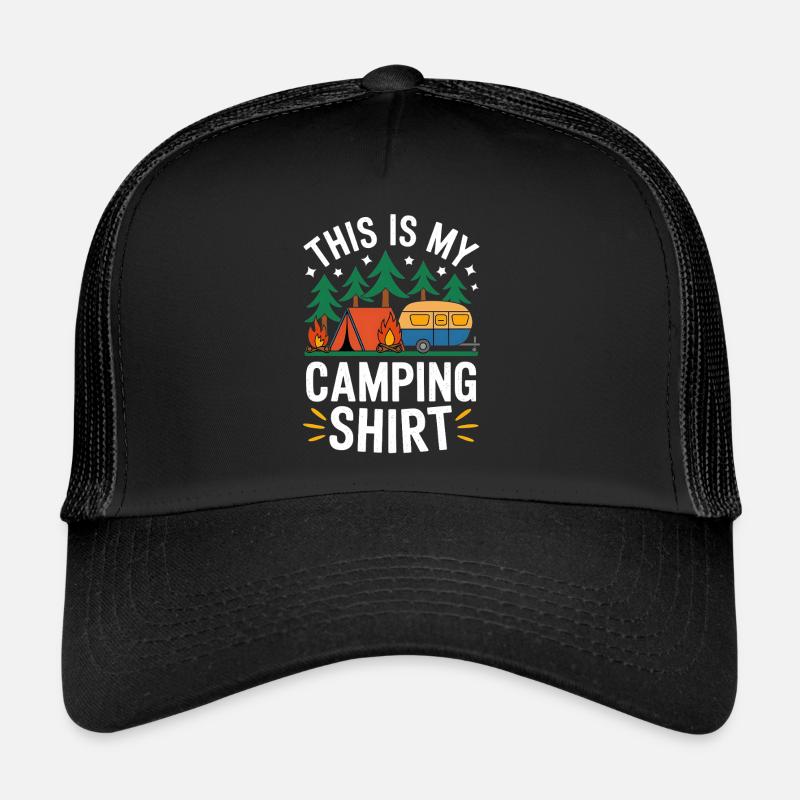Camping Abenteuer lustiges Zelten Design Trucker Cap