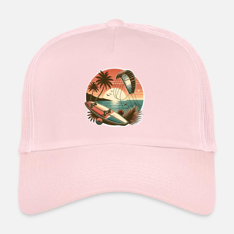 Kitesurf Kitesurfer Kiteboard Casquette trucker 