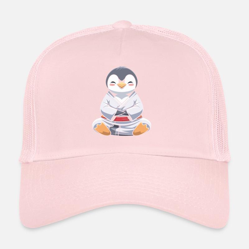 Judo Penguin Meditation Masterful Trucker Cap