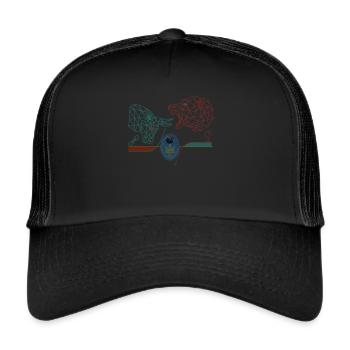 Profiteur antifragilité - Cycle boursier Bull Baer - Casquette trucker  - noir/noir - Devant