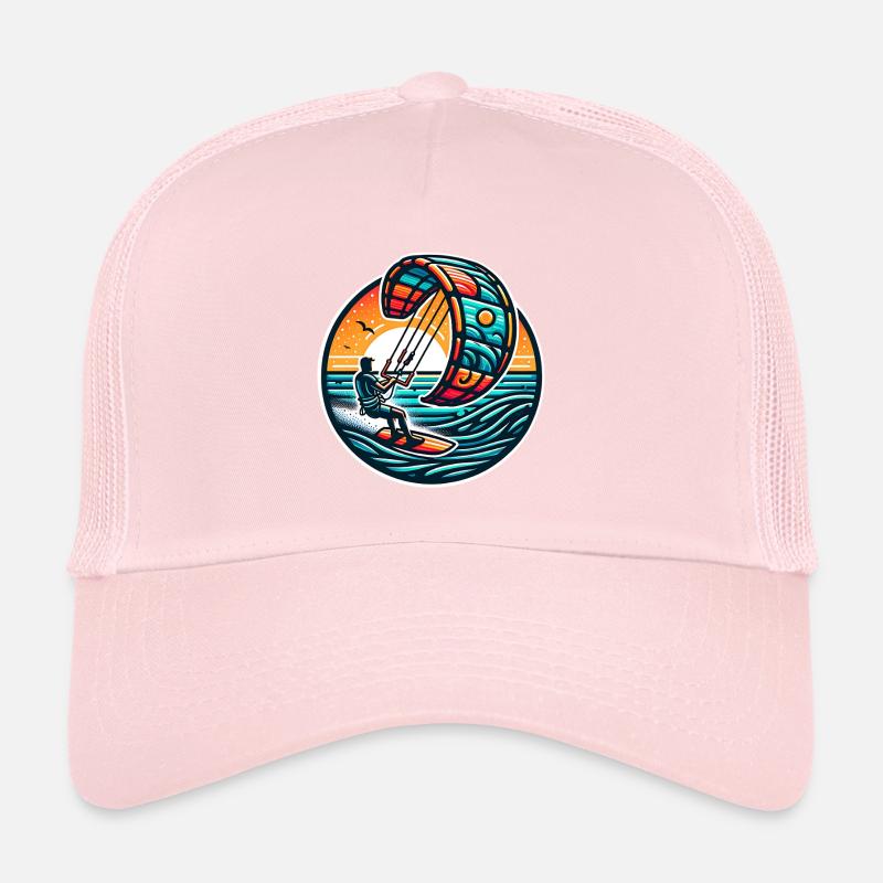 Kitesurf Kitesurfer Kiteboard Casquette trucker 