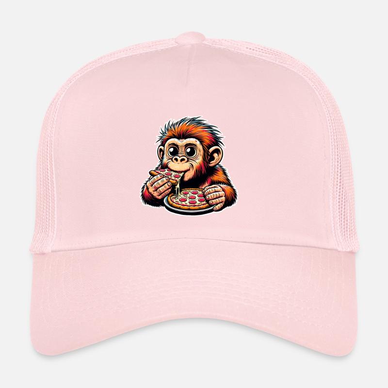 Neanderthal pizza Trucker Cap