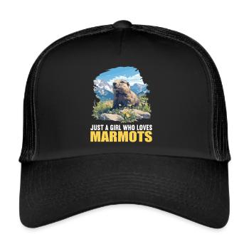 Murmeltiere Murmeltier - Trucker Cap - Schwarz/Schwarz - Vorne