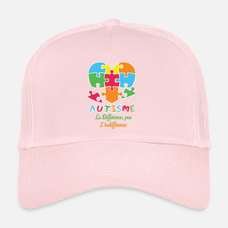 Autismus La Différence, Pas L'indifférence Herz Trucker Cap