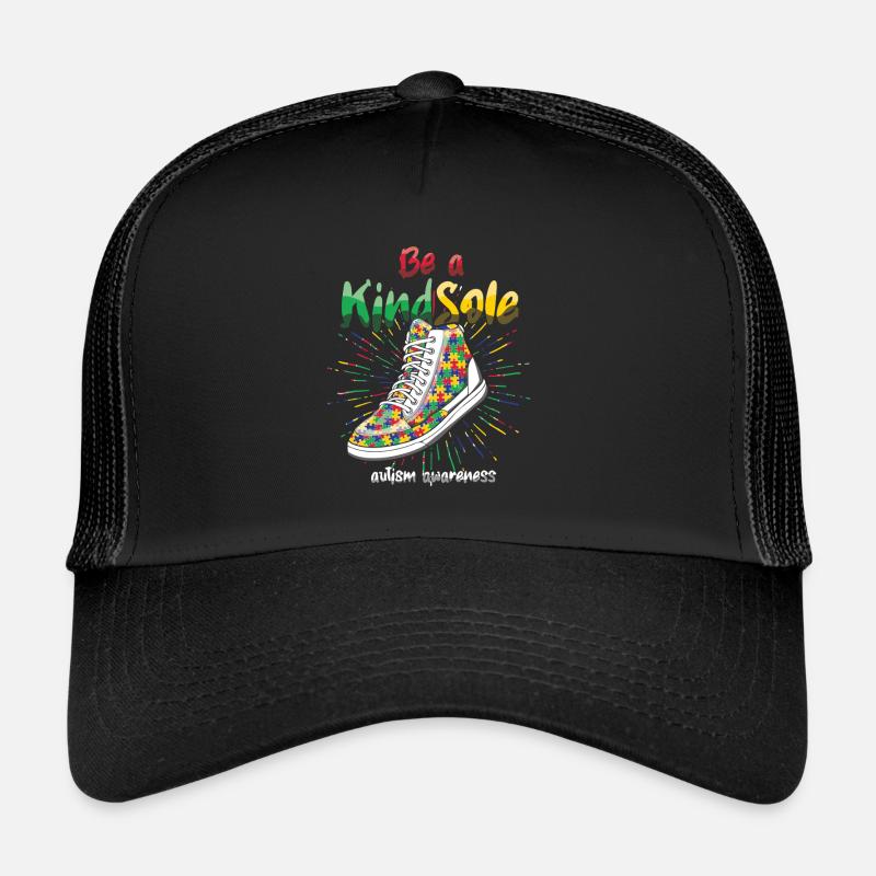Be a Kind Soul Autism Awareness Trucker Cap