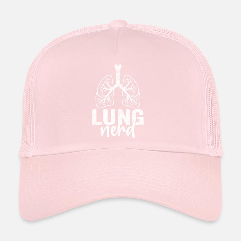 Poumon Nerd Pulmonaire Drôle Inhalothérapeute Casquette trucker 