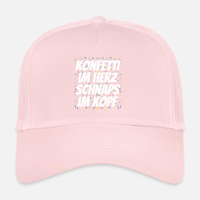 Karneval Konfetti Spruch Trucker Cap