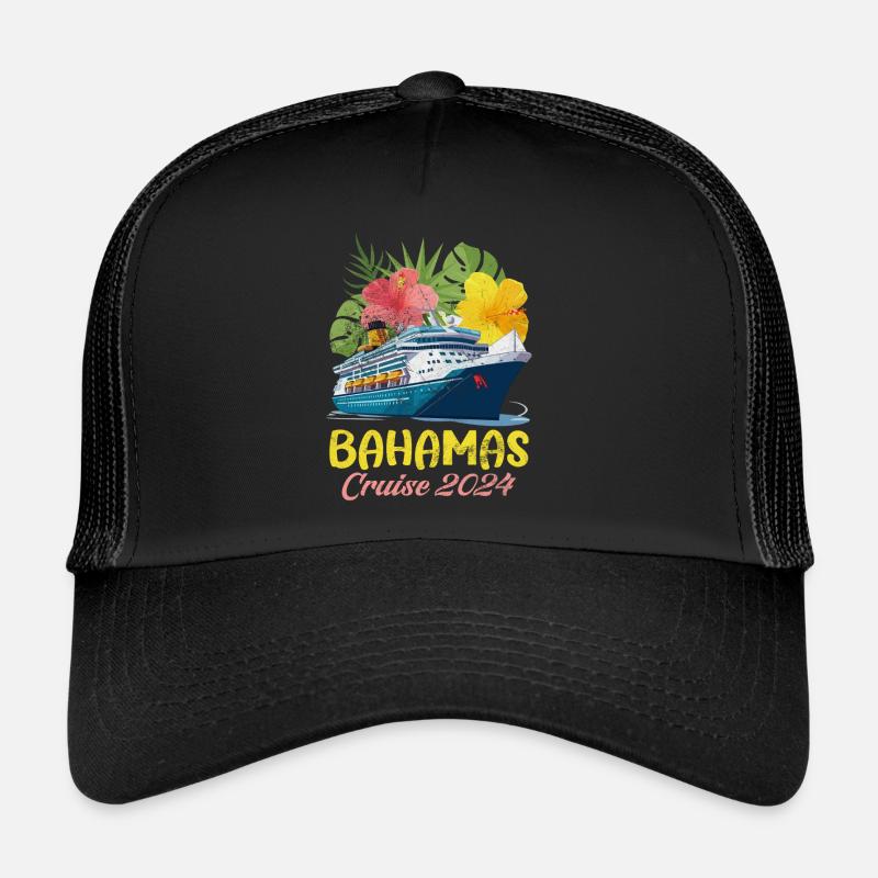 Bahamas - Trucker Cap - Schwarz/Schwarz