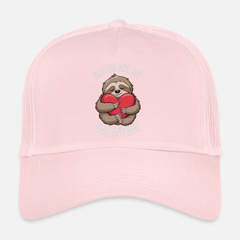 Sloth Love – Funny Valentine's Day Shirt Trucker Cap