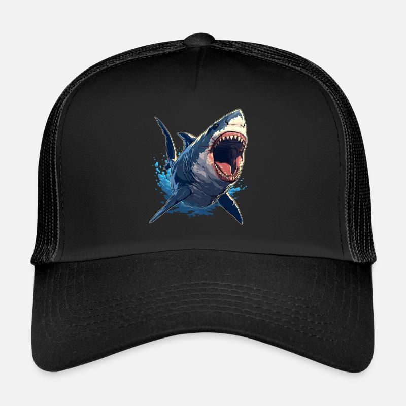 Grands requins blancs Grand requin blanc Casquette trucker 