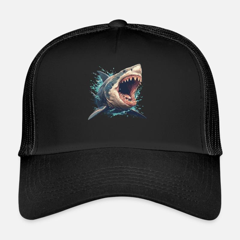 Great White Sharks Great White Shark Trucker Cap