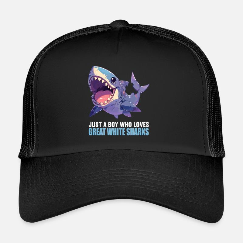 Grands requins blancs Grand requin blanc Casquette trucker 