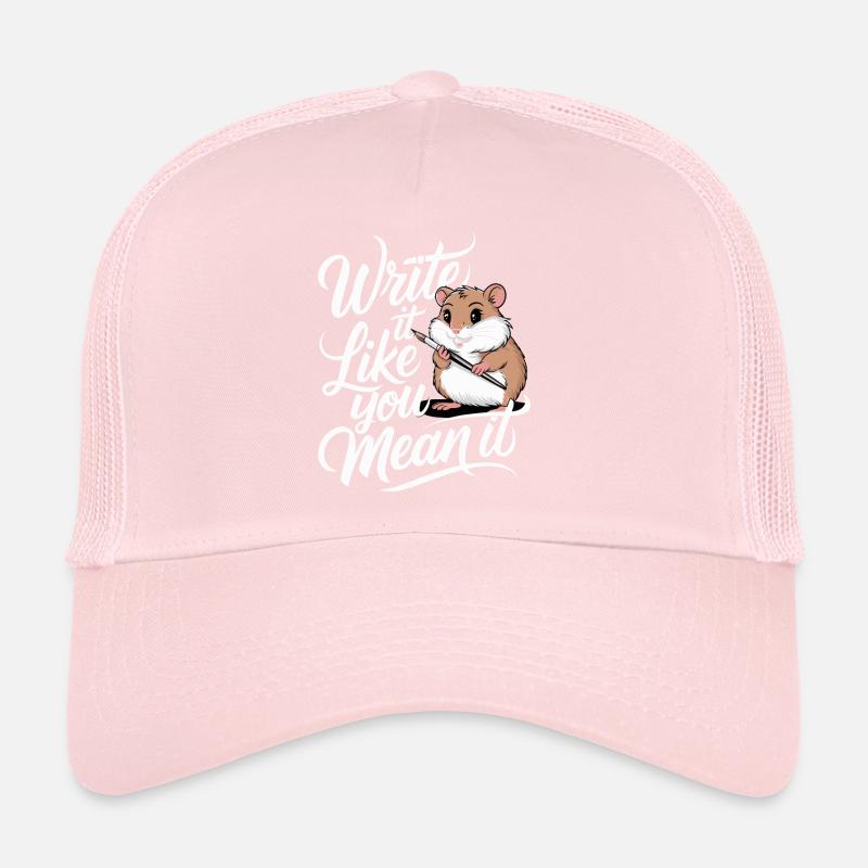 Hamster Author Writer: Write It Like You Trucker Cap