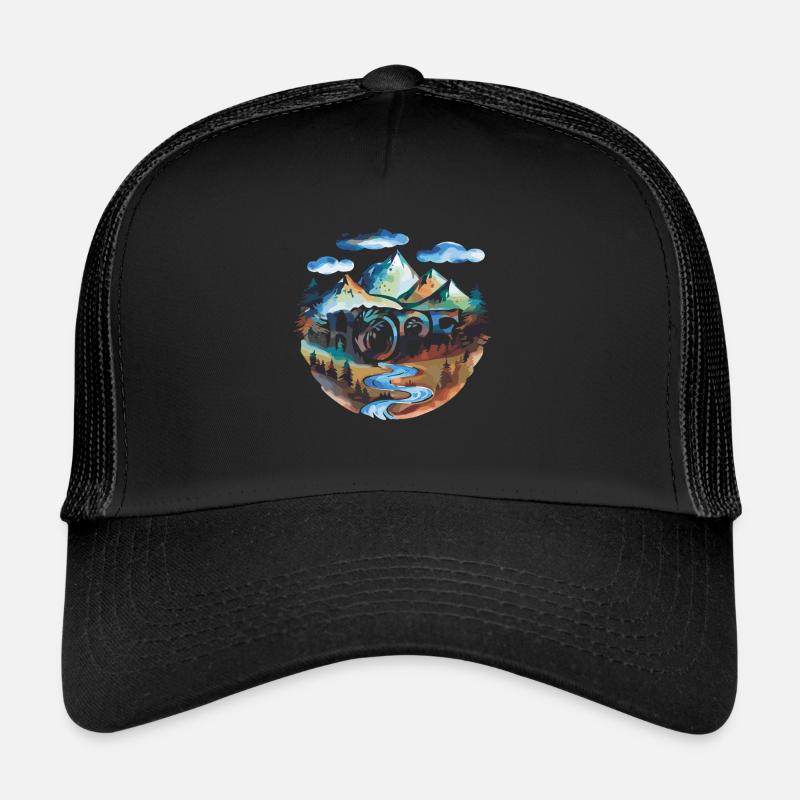 Hoffnung Auf Den Wanderwegen In Der Landschaft Trucker Cap