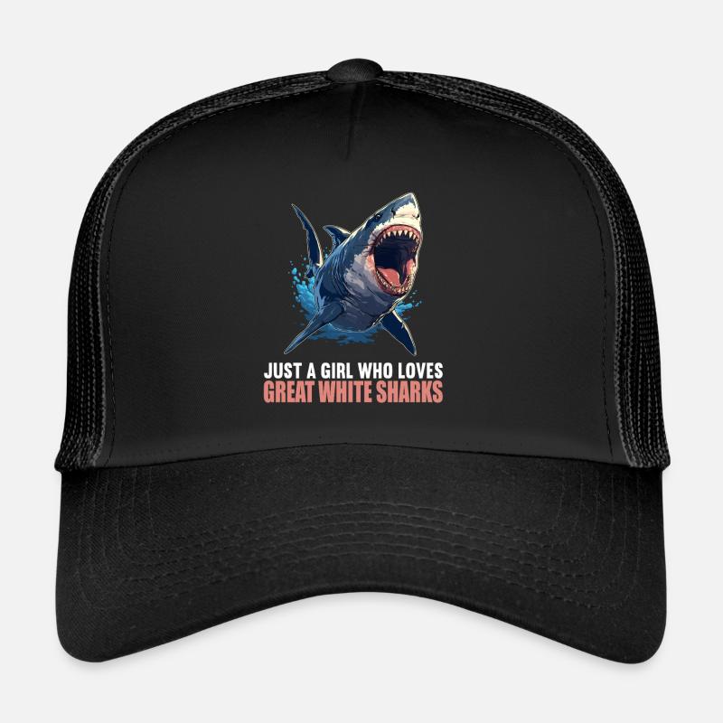 Grands requins blancs Grand requin blanc Casquette trucker 