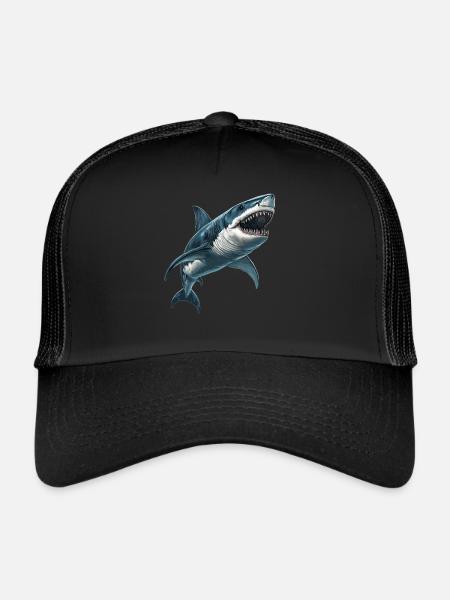 Haie Hai - Trucker Cap - Schwarz/Schwarz - Vorne