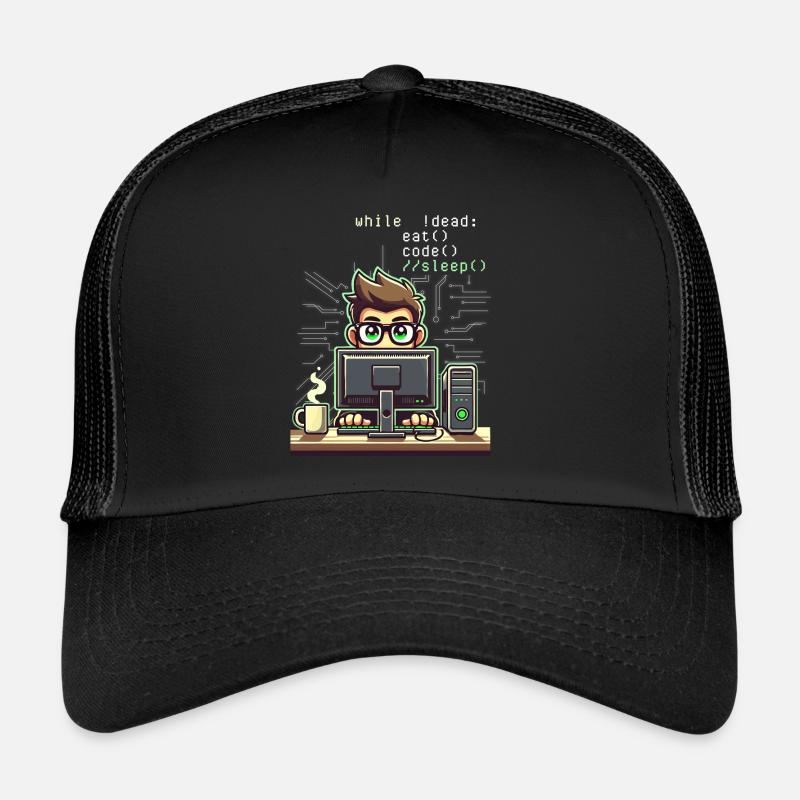Programmierer Computercodierungssoftwareentwickler Trucker Cap