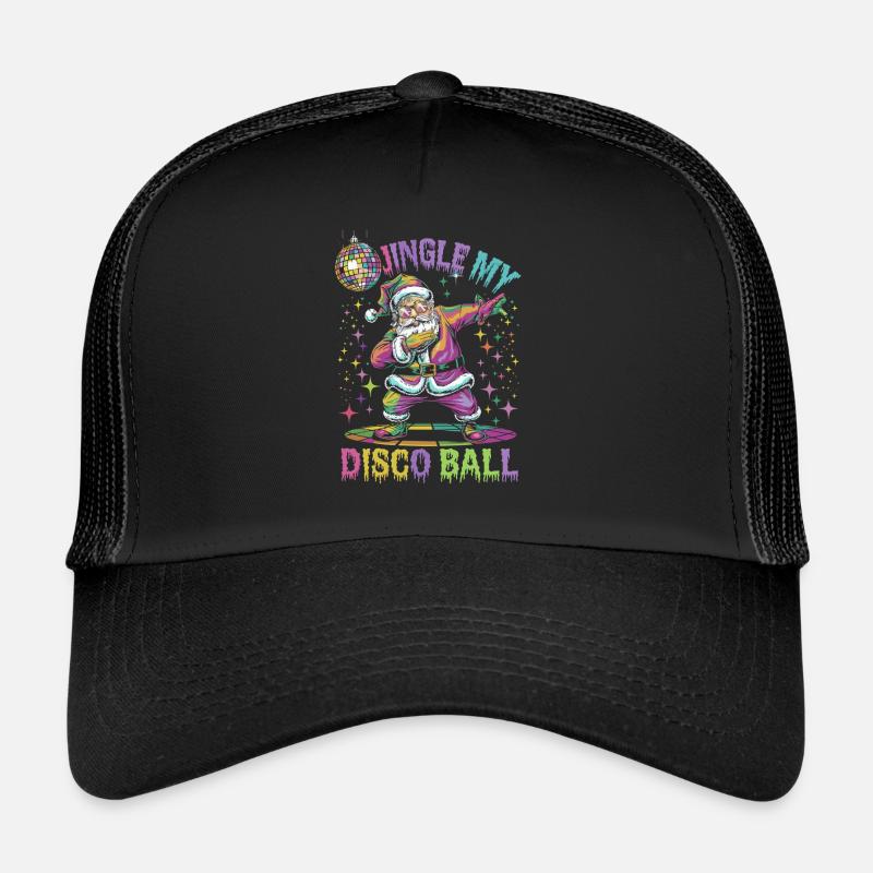Jingle My Disco Ball Noël Disco Père Noël Casquette trucker 