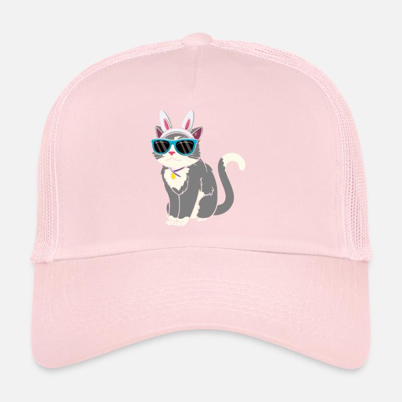 Coole Katze Mit Osterhasenohren Ostern Trucker Cap