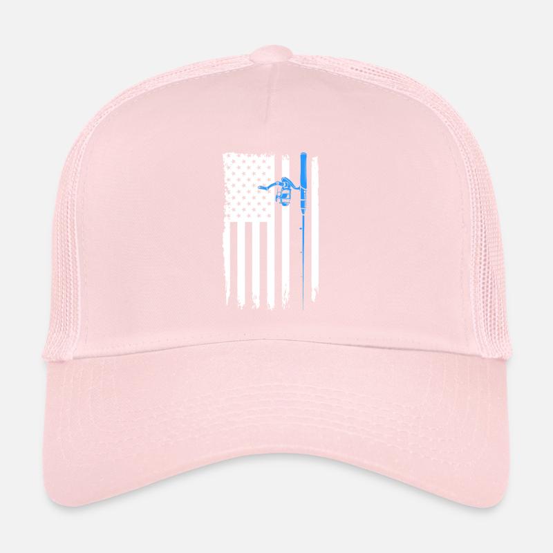 Canne à pêche drapeau Casquette trucker 