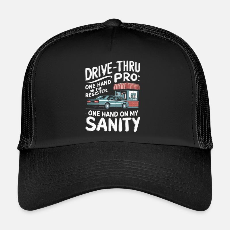 Opérateur au volant Profession Restauration rapide Casquette trucker 