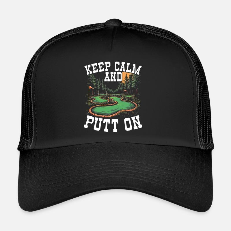 Golf Golf Golfer Golf Course Trucker Cap