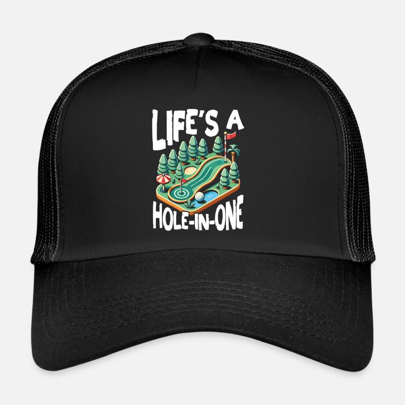 Golf Golf Golfer Golf Course Trucker Cap