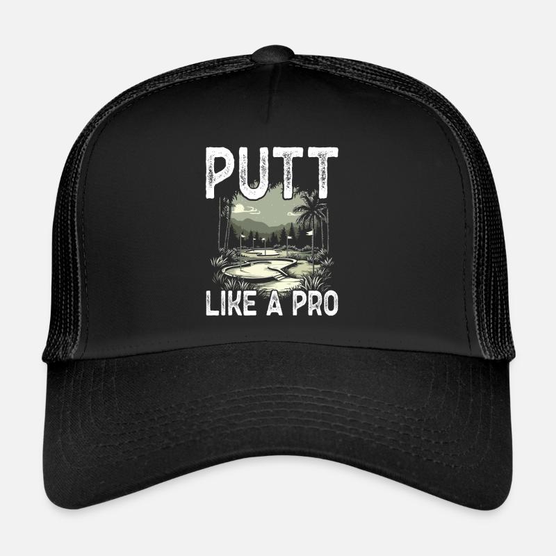 Golf Golf Golfer Golf Course Trucker Cap