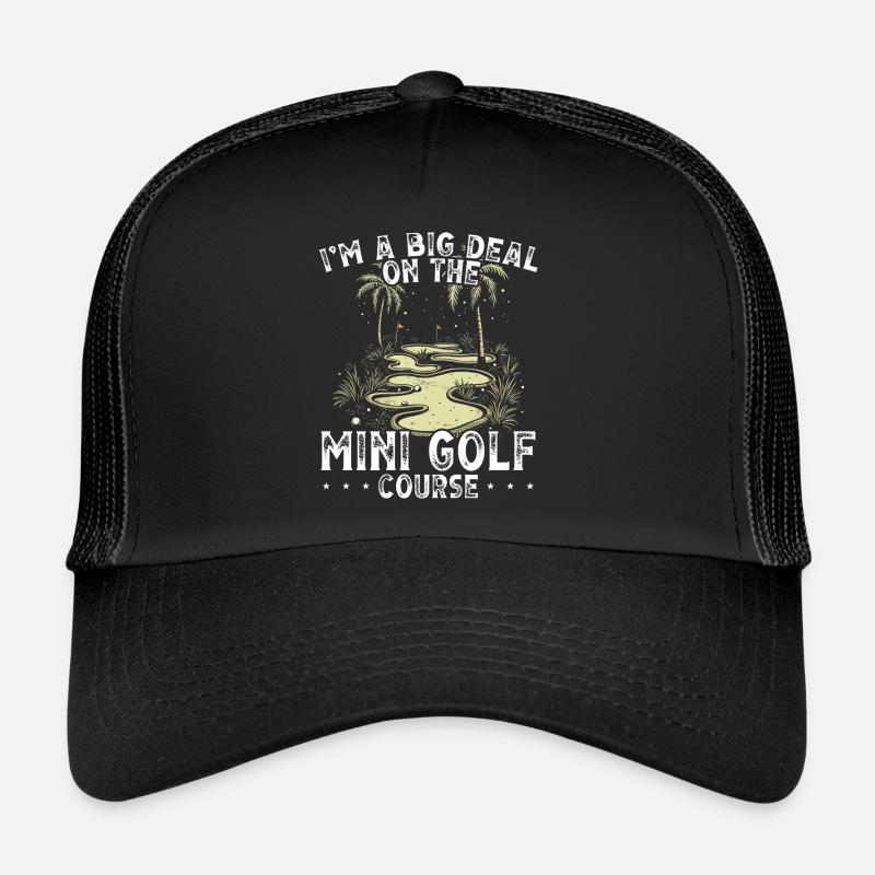 Golf Golf Golfer Golf Course Trucker Cap