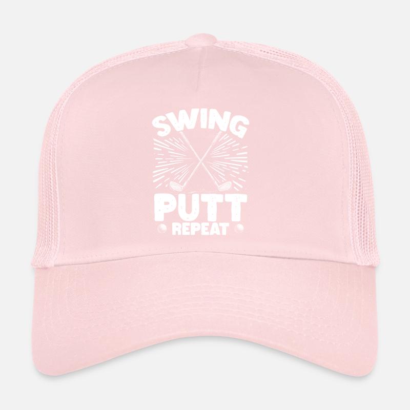 Golf Golf Golfer Golf Course Trucker Cap