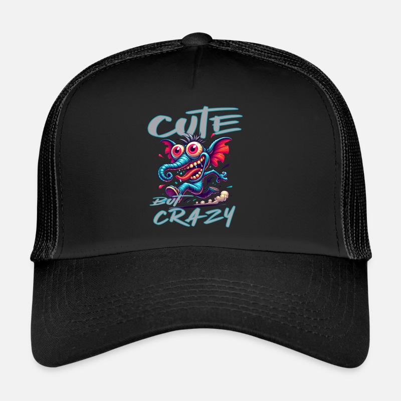 Cute but Crazy Elefant Comic Stil Trucker Cap