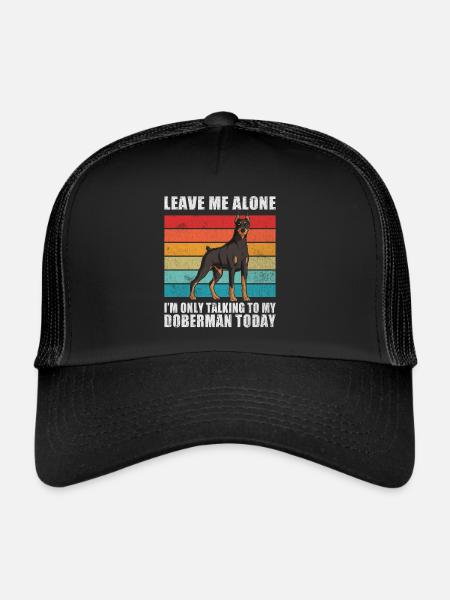 Cadeaux Doberman - Casquette trucker  - noir/noir - Devant
