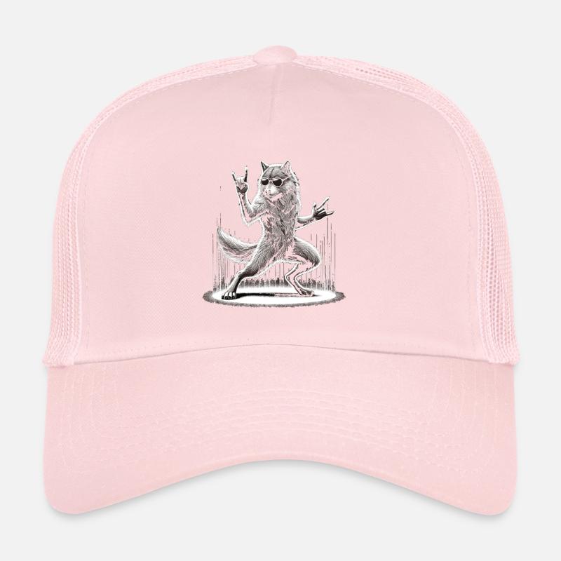 Rocking Wolf – Sauvage et libre Casquette trucker 