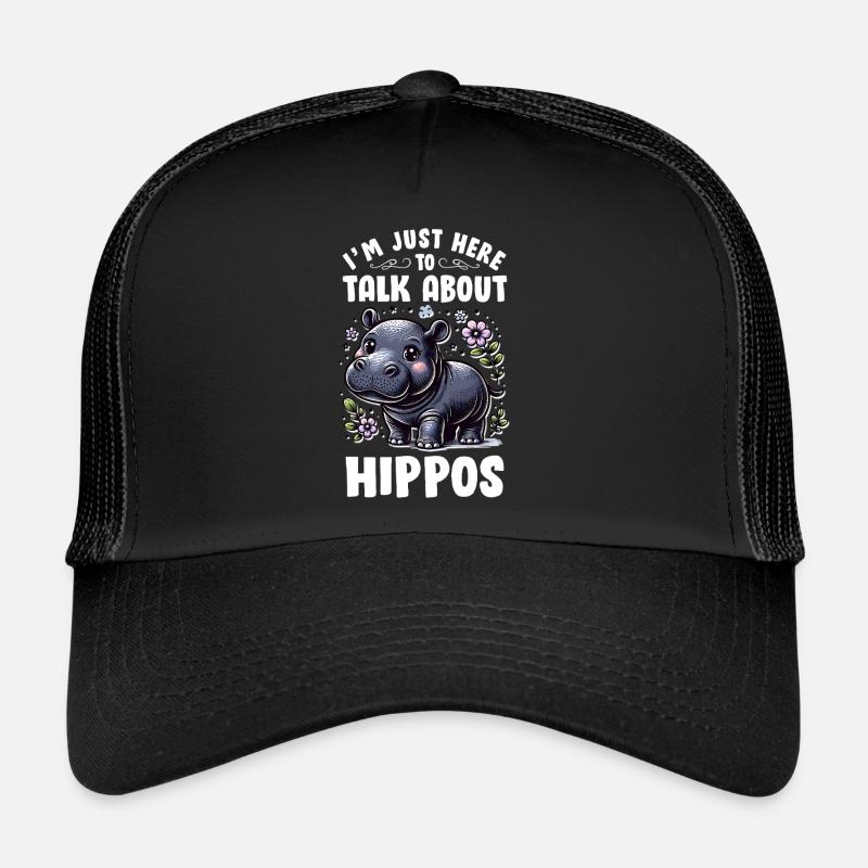 Nilpferd - Trucker Cap - Schwarz/Schwarz