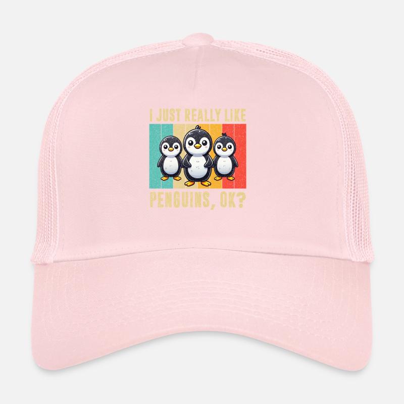 Penguins Bird Lover Penguin Enthusiast Trucker Cap
