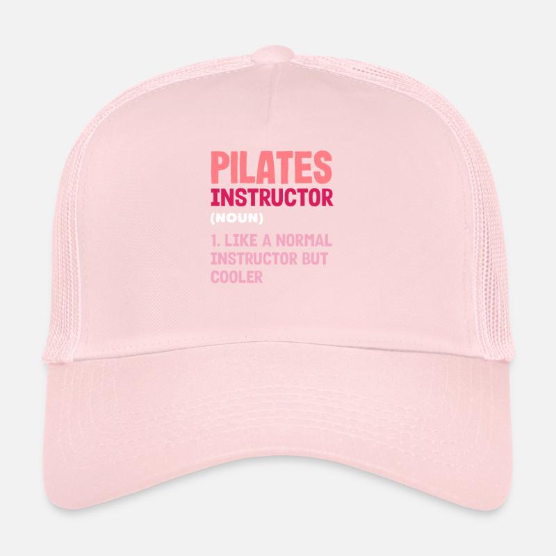 Pilates Trainer Definition Funny Cooler Trucker Cap