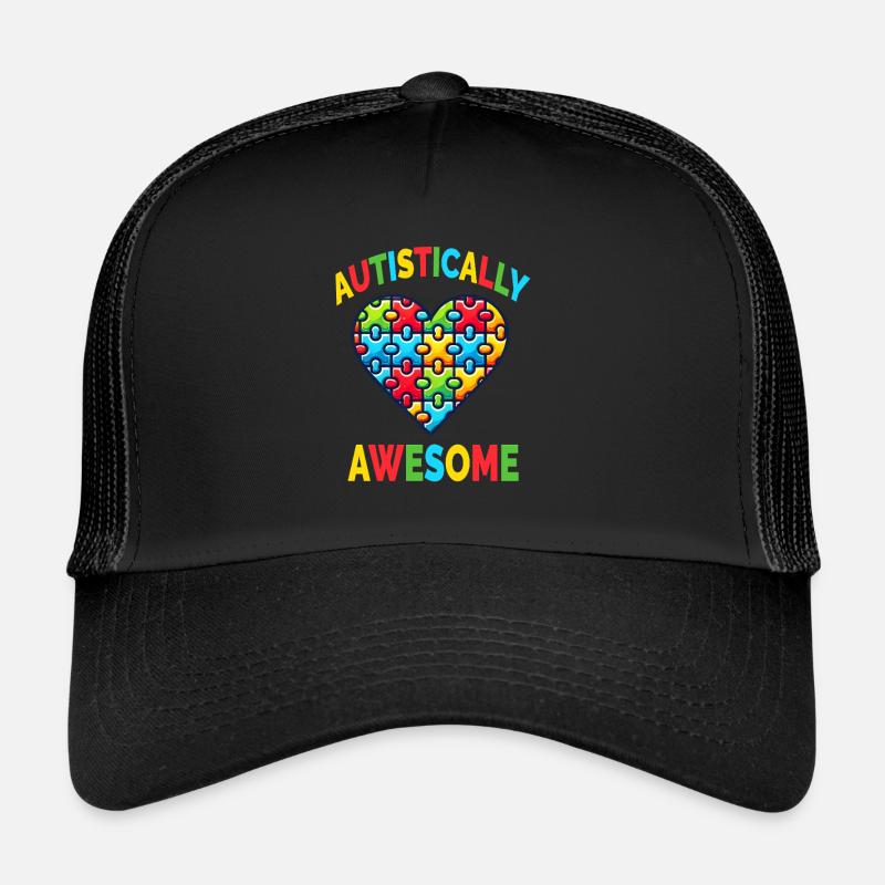 Autismus Autism Awareness Day Autistically Awesome Trucker Cap