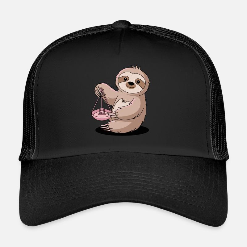 Libra Sternzeichen Faultier mit Waage Trucker Cap