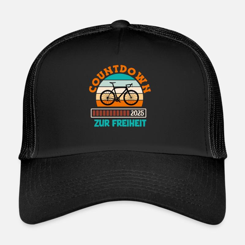 Radfahrer COUNTDOWN 2025 ZUR FREIHEIT Lustiges Trucker Cap