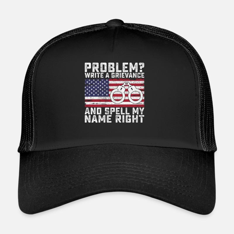 Schreiben Sie einen Beschwerdevollzugsbeamten USA-Gesetz Trucker Cap