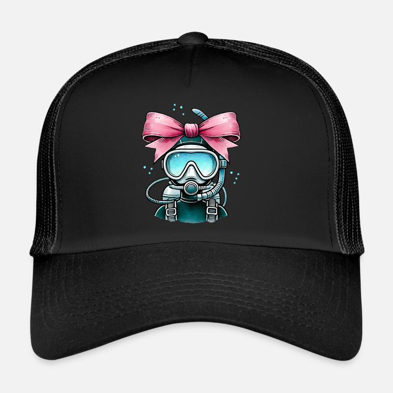 Coquette Bogen Tauchen Mama Taucher Schnorchel Trucker Cap